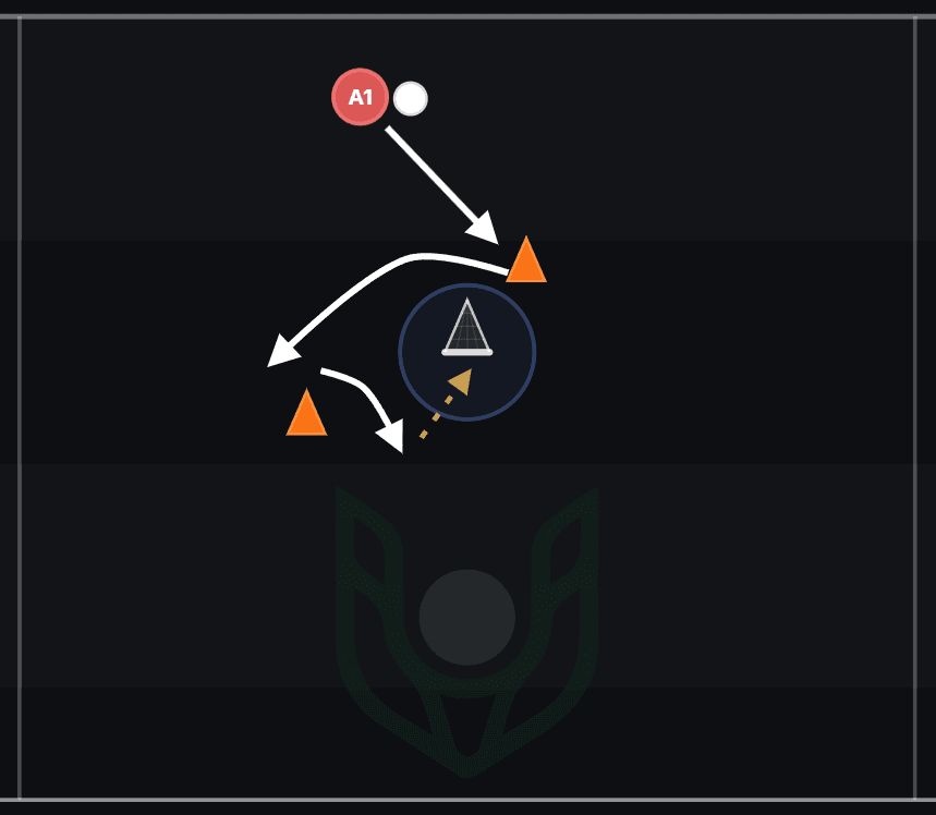 Play designer with player movement arrows on field